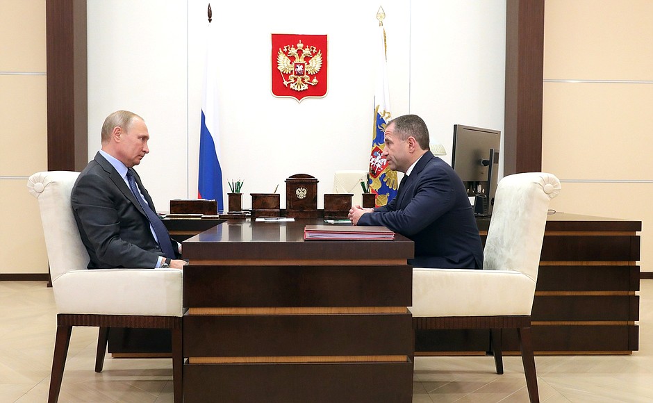 Состоялась рабочая встреча Владимира Путина и Михаила Бабича