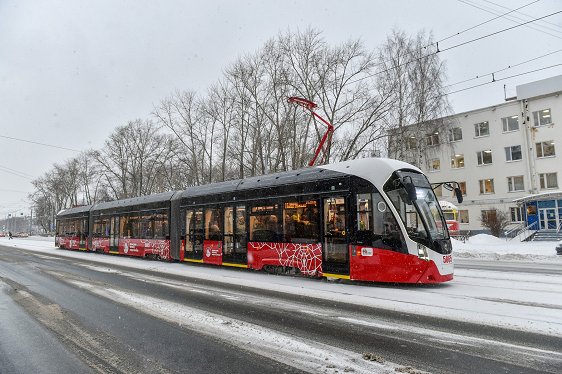 В следующем году на обновленном участке по улице Революции запустят два трамвайных маршрута 
